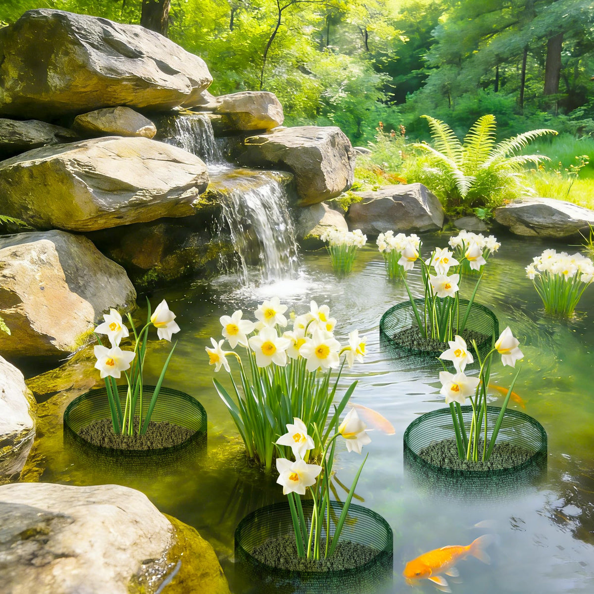 EBaokuup four pack pond plant bags for easy replacements
