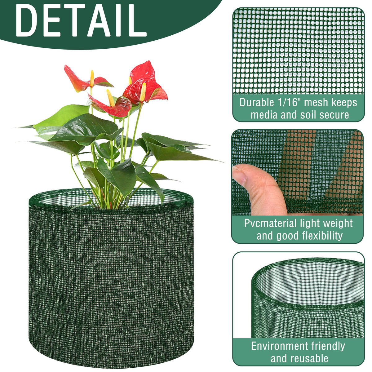 EBaokuup round green pot ideal for lilies in a pond