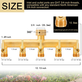 EBH brass splitter featuring an extended handle for comfortable operation.