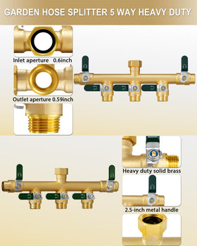 EBH 5-way splitter ergonomic handle enables easy operation even with gloves