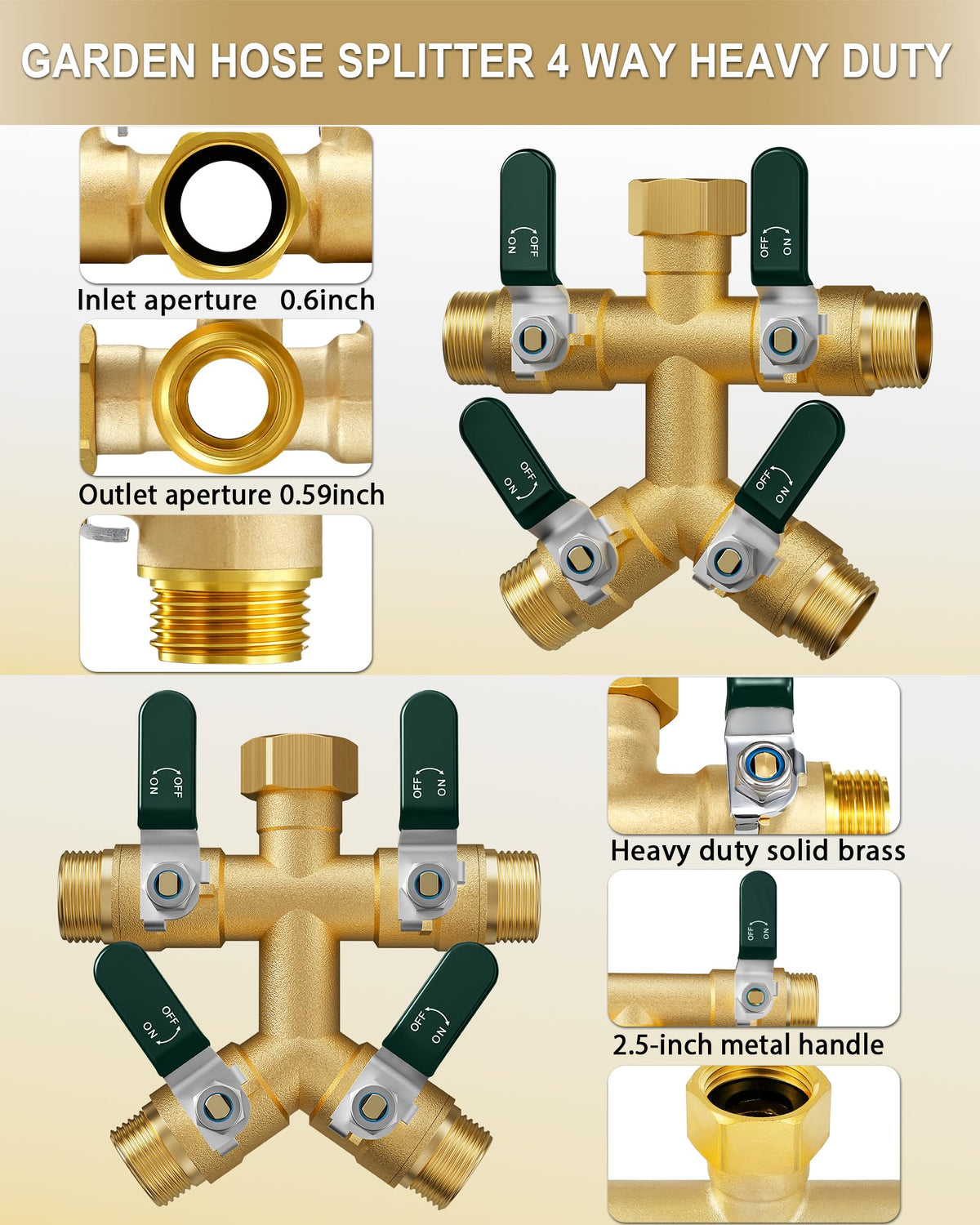 EBH ball valve closeup demonstrates smooth, restriction-free water distribution.