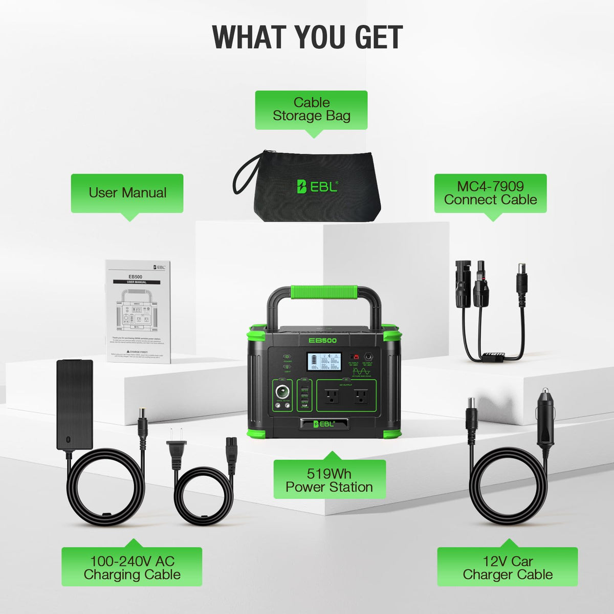 EBL compact silhouette power station ready for travel