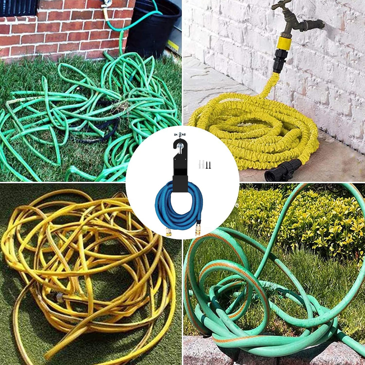 Ebliiny rustproof coating protects outdoor hose storage.