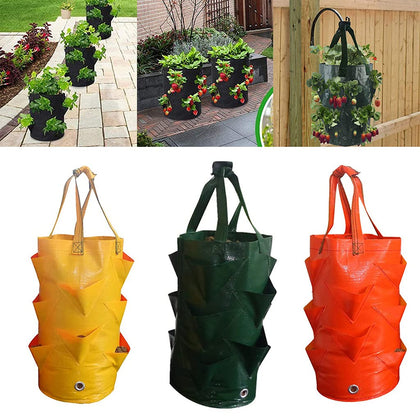 EBOCACB hanging planter bag with handles for easy outdoor growing.
