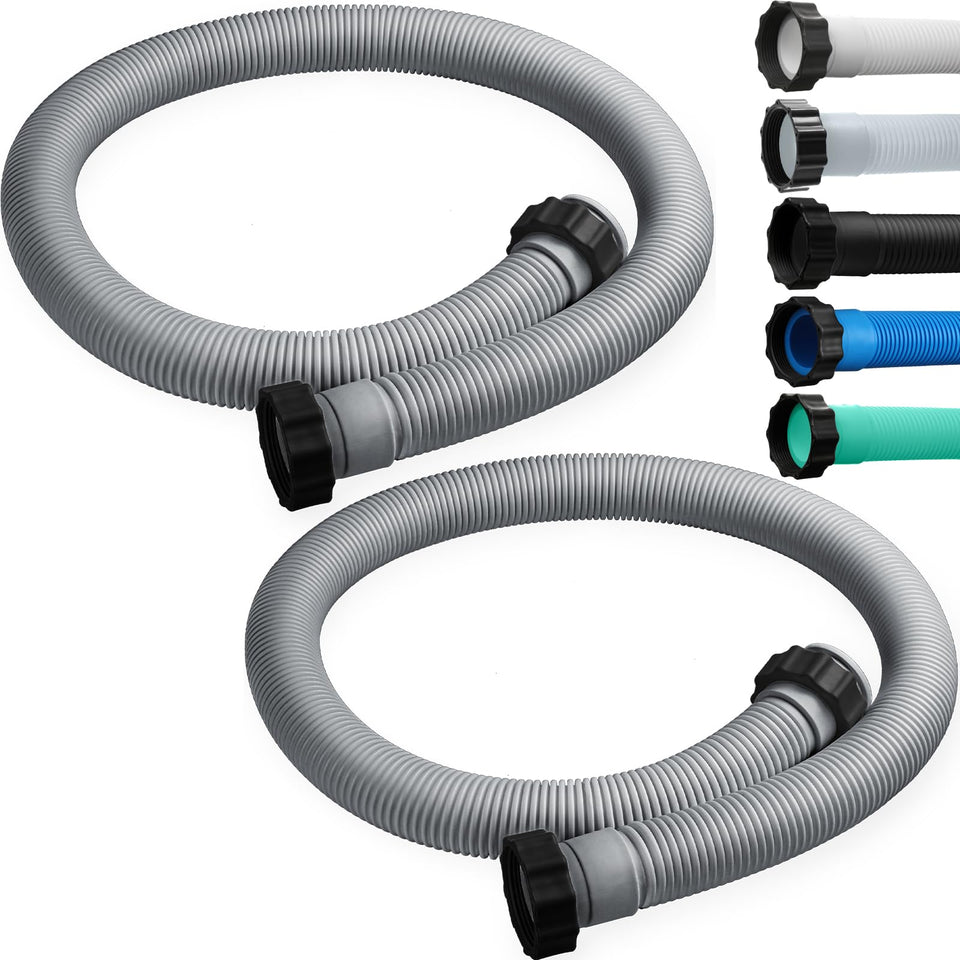 EBOOT 2-pack pool hoses shown as above-ground pool replacement with 1.5 inch diameter and 59 inch length.