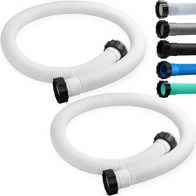 EBOOT 2-pack above-ground pool hoses laid out for 1.5 inch fittings.