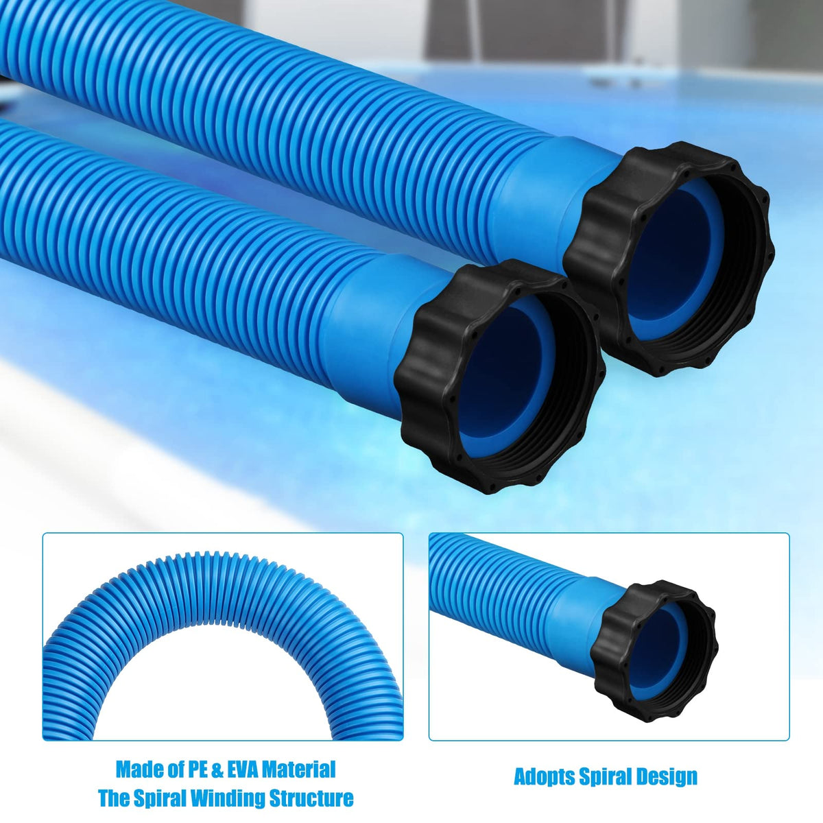 EBOOT 29060e durable hoses designed for above-ground pools, hot tubs, and spas.