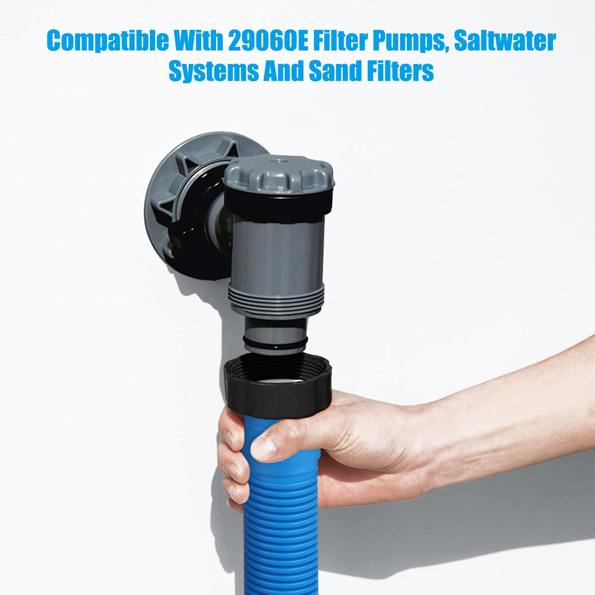 EBOOT 29060e replacement hoses fit 1-1/2 inch connections on filter pumps.