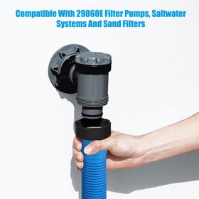 EBOOT 29060e replacement hoses fit 1-1/2 inch connections on filter pumps.
