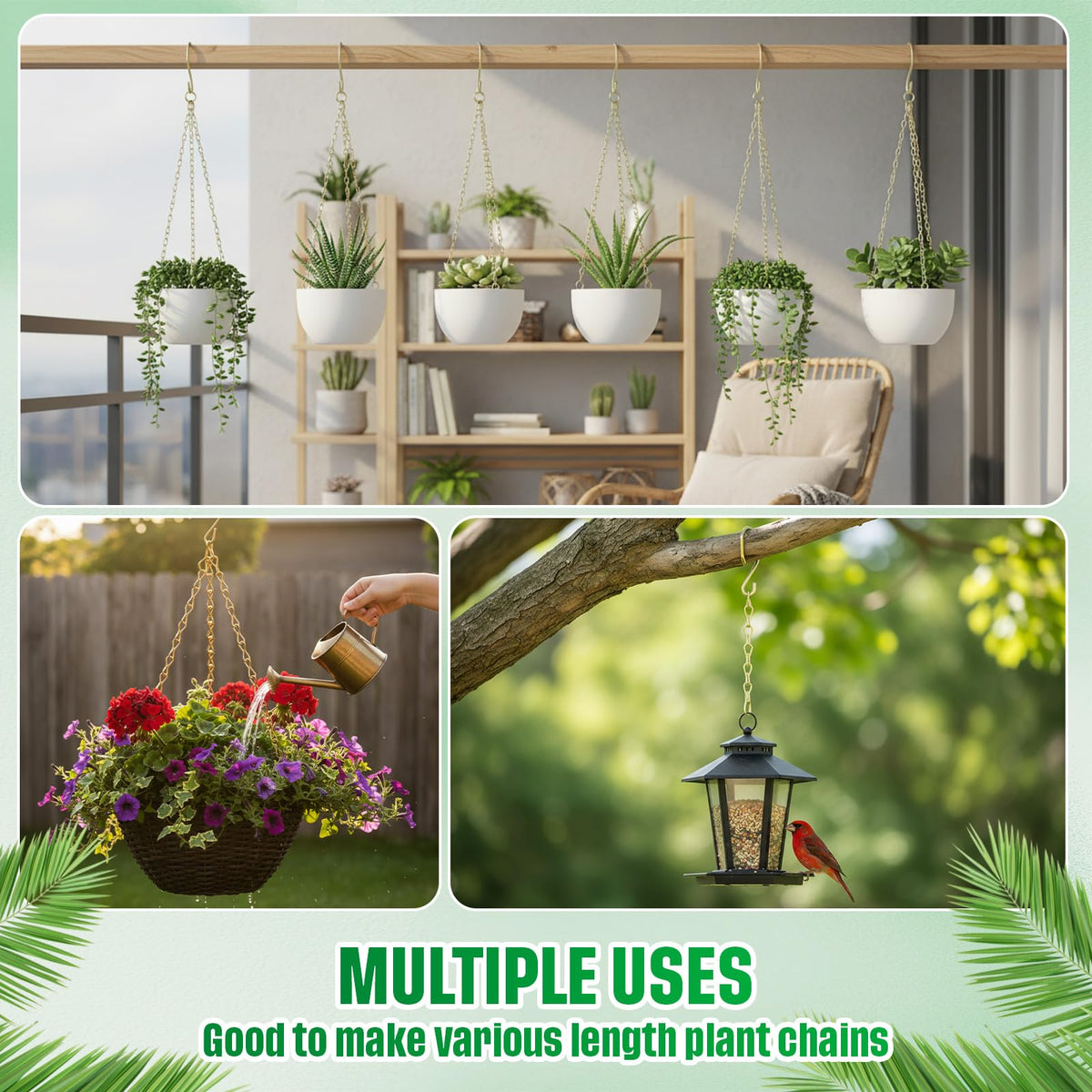 EBOOT indoor-display chain; neat, unobtrusive hanging solution.