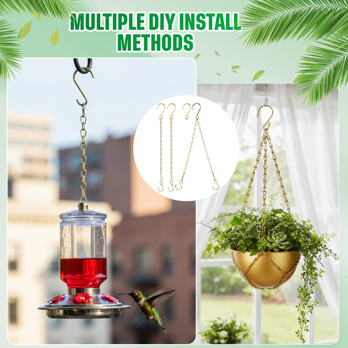 EBOOT hanging chain for lantern; reliable load for lighting.