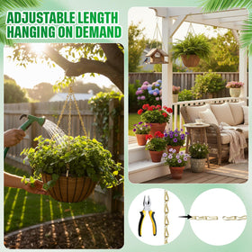 EBOOT hanging chain for ornament; easy height adjustment.