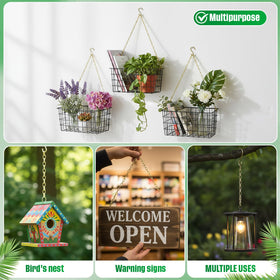 EBOOT outdoor-use chain; weather-resistant iron for balcony displays.