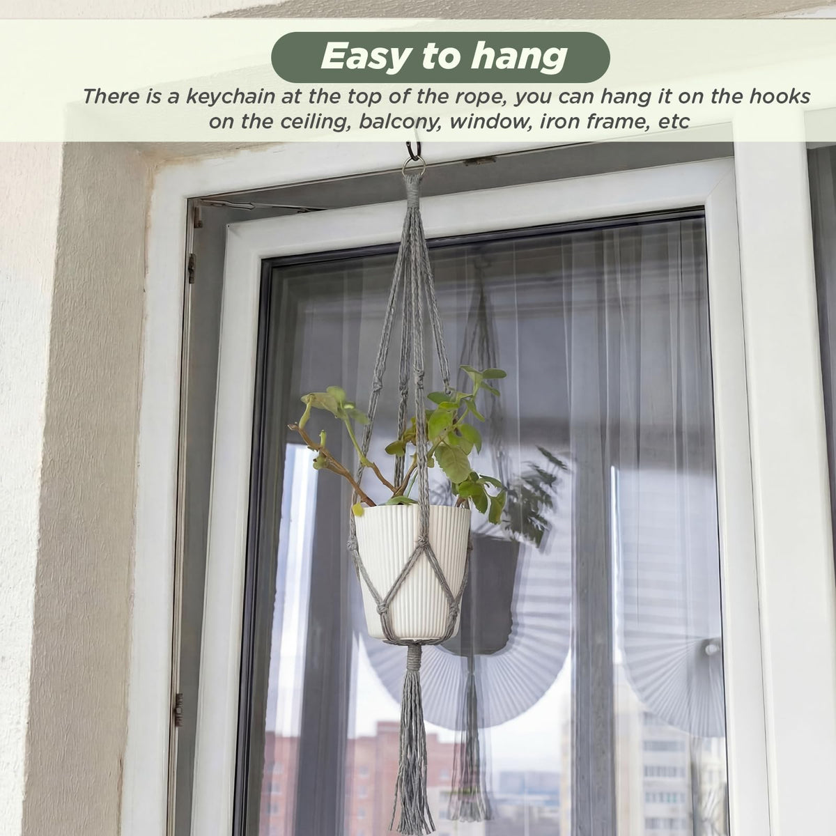 EBOOT indoor/outdoor use in grey complements diverse decors.