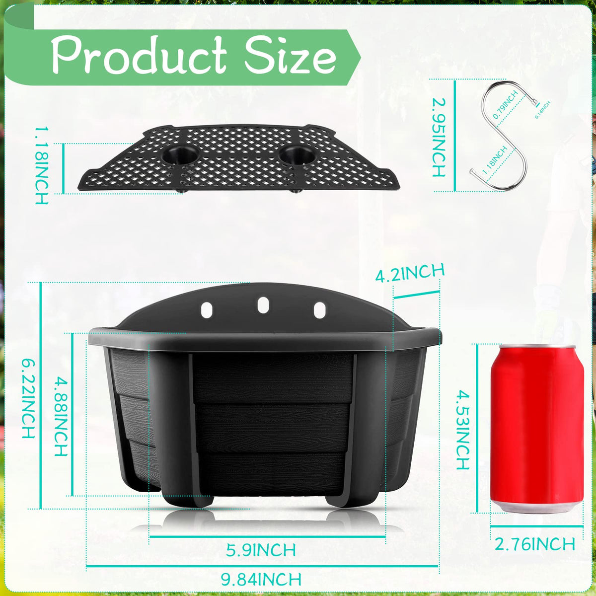 EBOOT nine point eight four inch planter closeup in PP material highlights durability and quick garden updates.