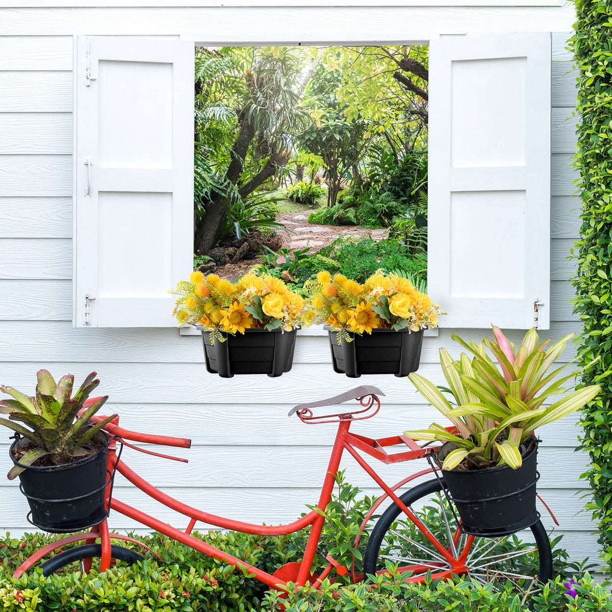 EBOOT six-pack wall planters offer a flexible setup for flowers, herbs, and succulents.