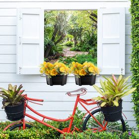 EBOOT six-pack wall planters offer a flexible setup for flowers, herbs, and succulents.
