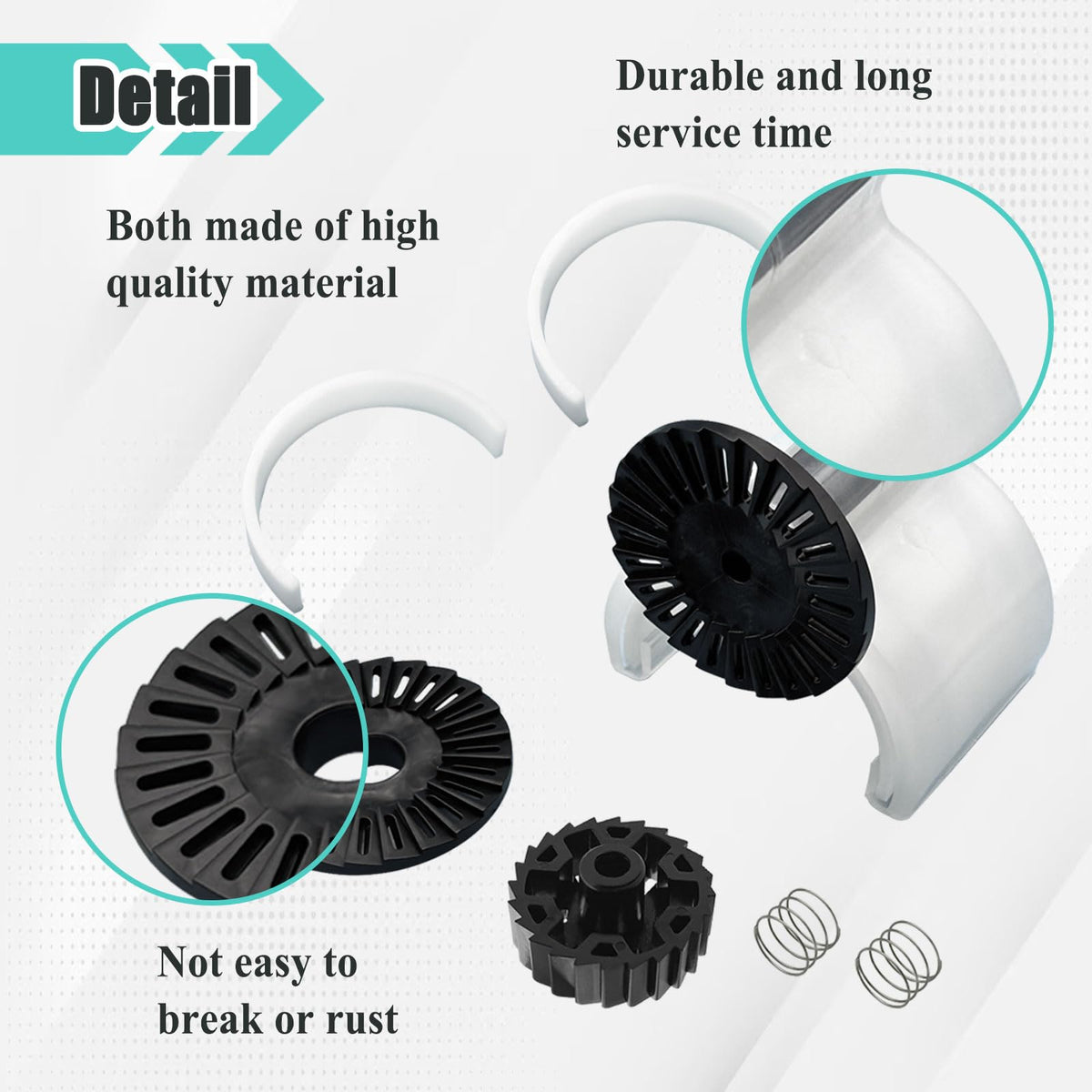 Ebrmeiwo GW9503 replacement set extends GW9500 cleaner service life with durable parts.