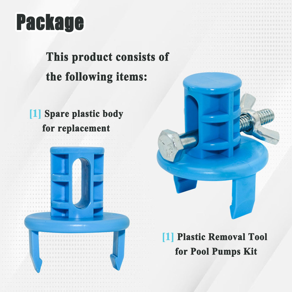 Ebrmeiwo removal tool attached to pool pole enables easy head removal
