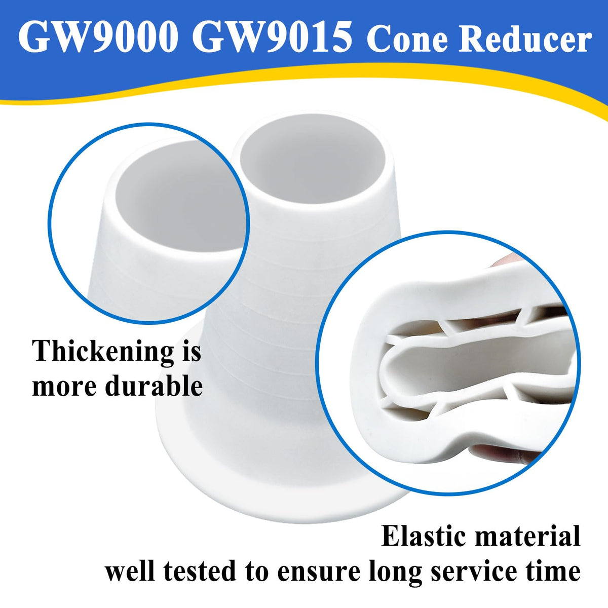 White replacement part from Ebrmeiwo for pool and spa cleaner.