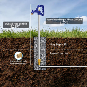 Ebusin lead-free materials ensure safe outdoor water access.