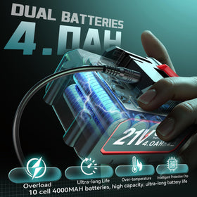 Ecarke 4Ah battery set provides reliable power for longer cleanups
