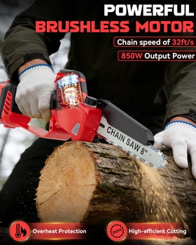 Ecarke automatic oil lubrication keeps the chain smoothly running