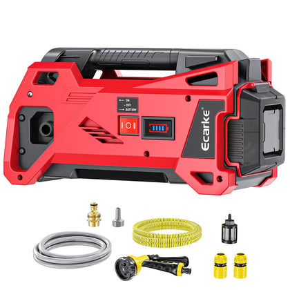 Ecarke water transfer pump cordless design shown for portable drainage