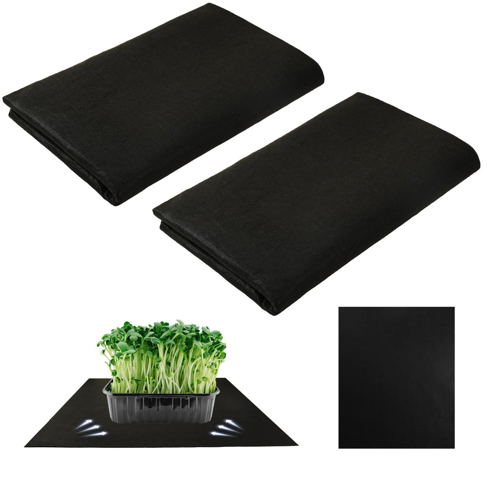 ECcandiedhaws capillary mat under greenhouse pots for steady hydration