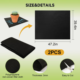 ECcandiedhaws capillary mat cut to fit a tray for seed starting