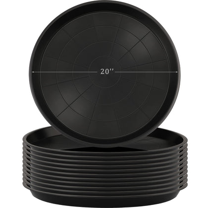 Eccliy 12-pcs plant saucers protect surfaces from water damage.