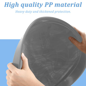 Eccliy gray leakproof design contains overflow and protects floors.