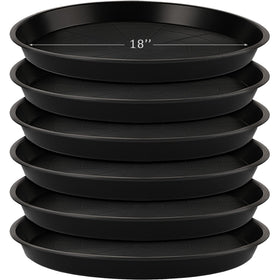 Eccliy 18-inch plant saucer front view, sturdy drip tray for large pots