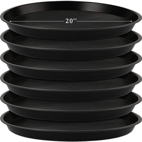Eccliy 6-pack plant saucer 23-inch top view protects floors from water spills