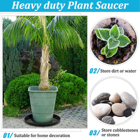 Eccliy trays support heavy ceramic pots without deforming.
