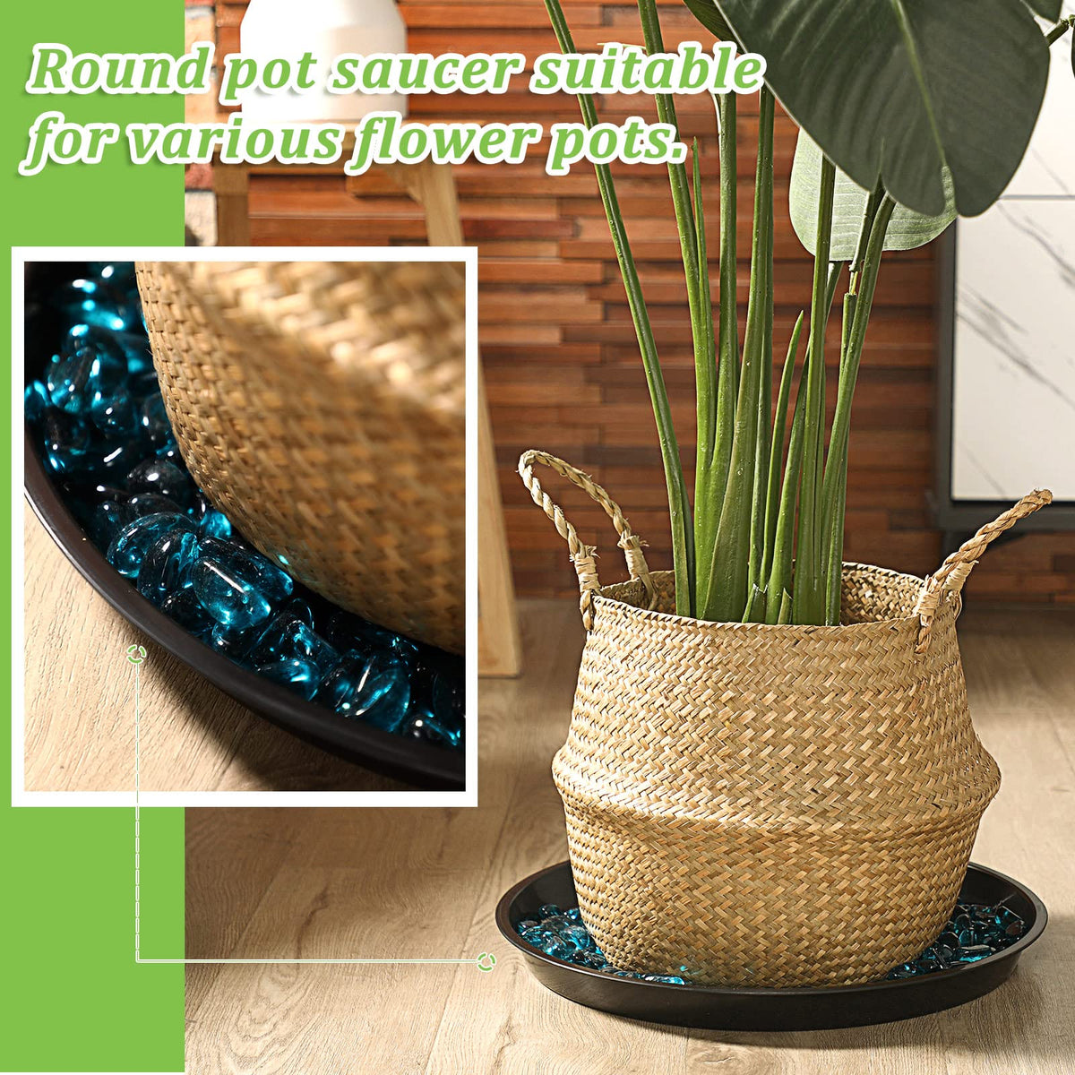 Eccliy multiuse saucer doubles as display or serving tray.