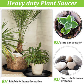Eccliy round tray doubles as decor and display platform.
