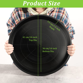 Eccliy thick PP plant saucer offering durable support for heavy pots.