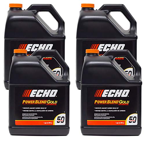 ECHO PowerBlend 1-gallon bottle label 6450050 highlights compatibility and extended life.