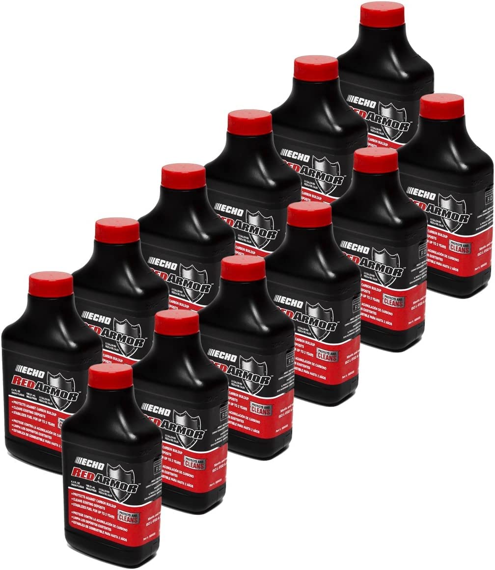Echo Red Armor bottle pour, reliable 2-cycle oil mixing for Echo tools