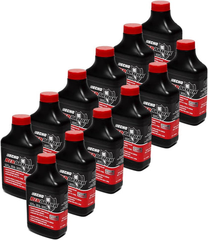 Echo Red Armor bottle pour, reliable 2-cycle oil mixing for Echo tools
