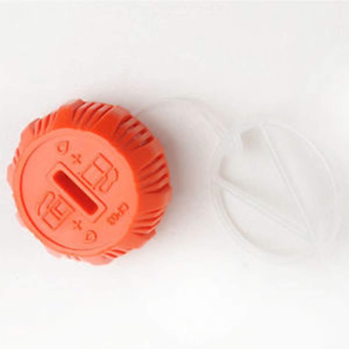 Close-up view of the echosari fuel cap highlighting compatibility with multiple Echo models