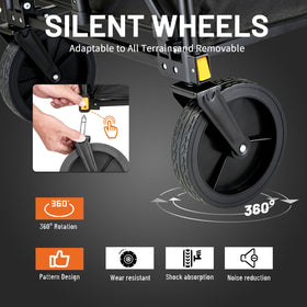 EchoSmile wagon folded compact for car trunk storage.