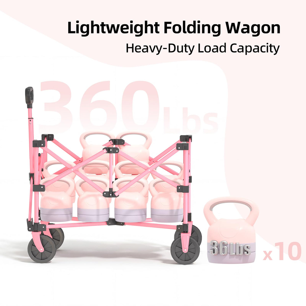 EchoSmile wagon camping outdoor use with sturdy steel frame