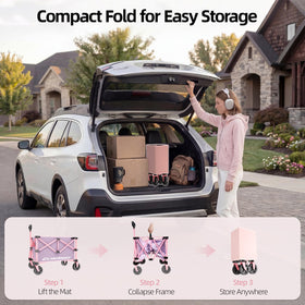 EchoSmile wagon closeup steel frame and durable fabric