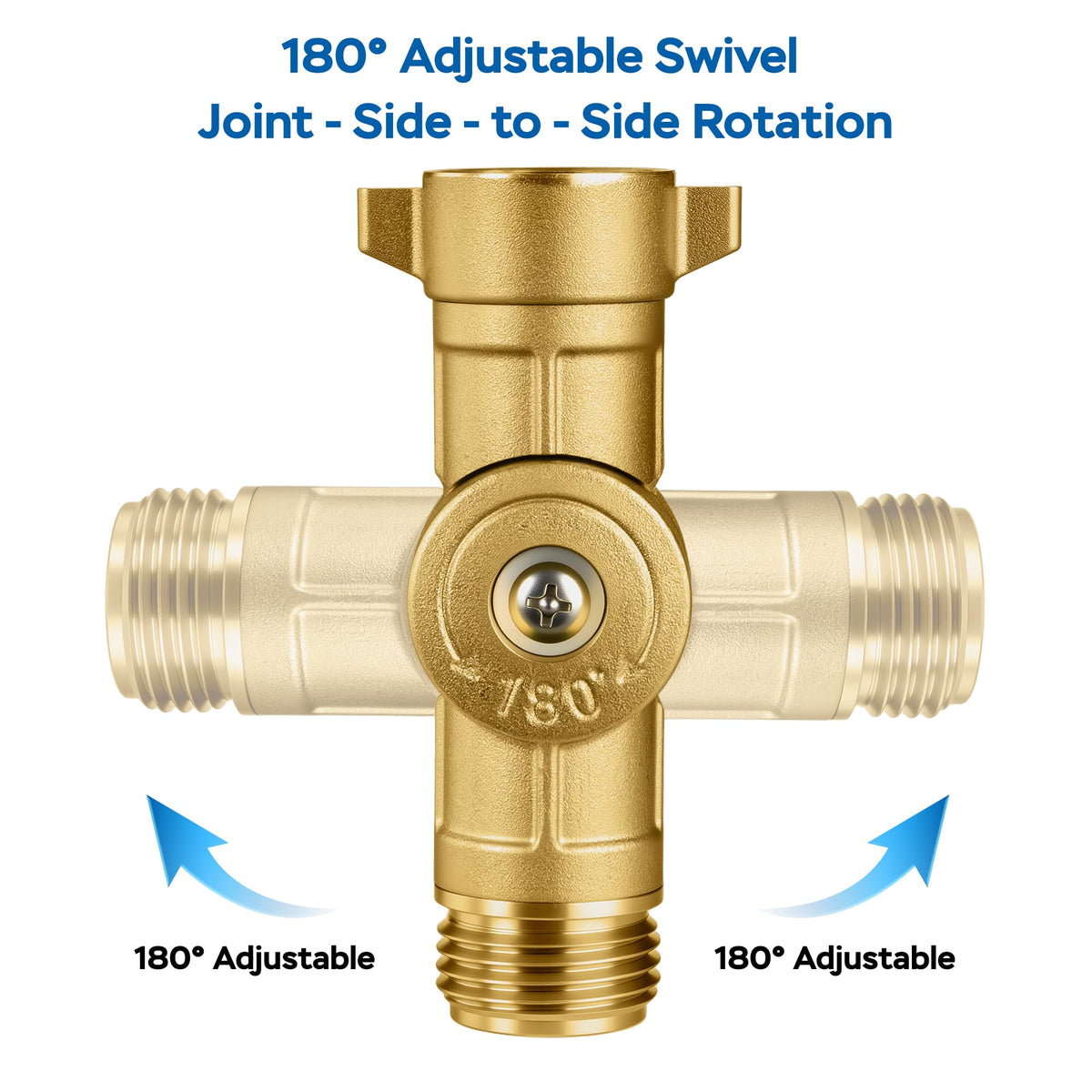 ECKXCH brass hose adapter 3-4 GHT thread ensures leak-free connections.
