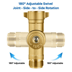 ECKXCH brass hose adapter 3-4 GHT thread ensures leak-free connections.