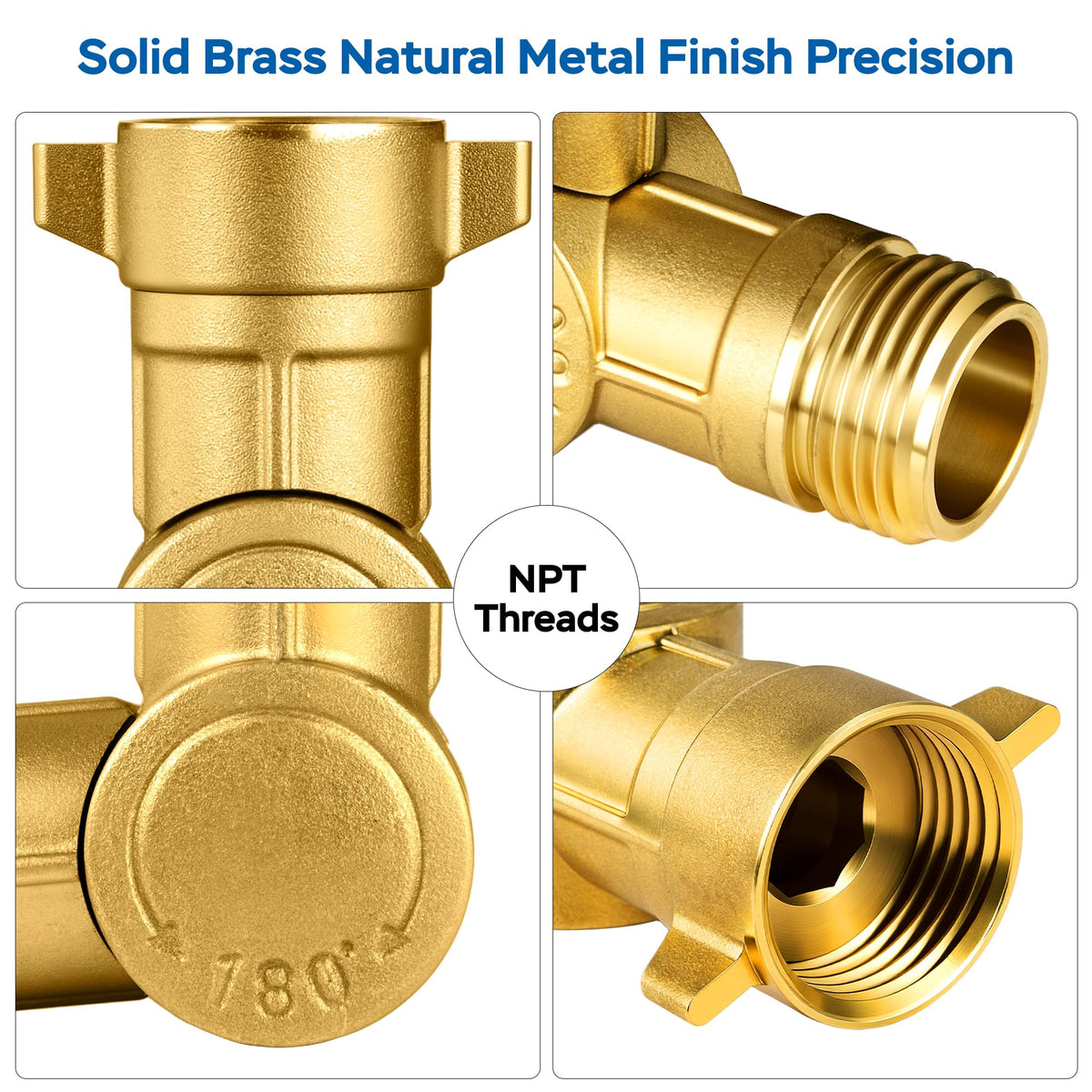ECKXCH durable brass hose fittings withstand outdoor use and weather exposure.