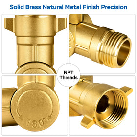 ECKXCH durable brass hose fittings withstand outdoor use and weather exposure.