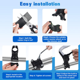 Ecmln handle compatible with most commercial and residential trimmers